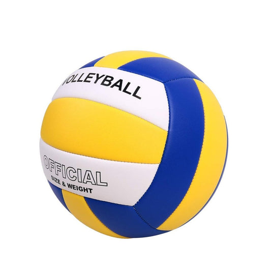 Volleyball Size 5 PU Leather Soft Indoor Outdoor Volleyballs Sports Training Game Play Ball for Beginner, Teenager, Adult, 8.2 - happygetfit.com