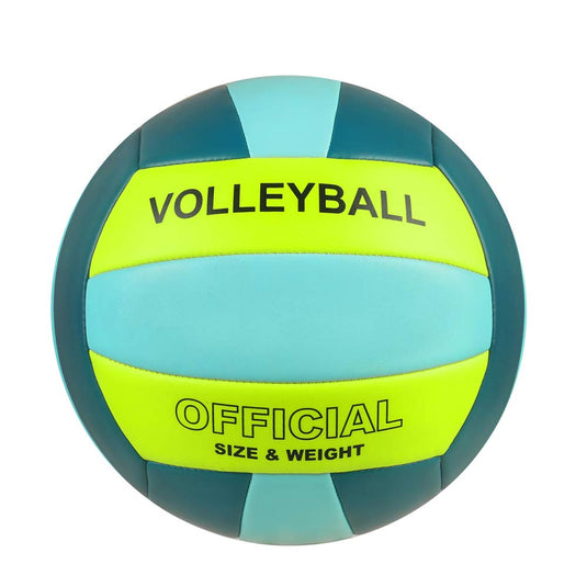 Volleyball Size 5 PU Leather Soft Indoor Outdoor Volleyballs Sports Training Game Play Ball for Beginner, Teenager, Adult, 8.2 - happygetfit.com