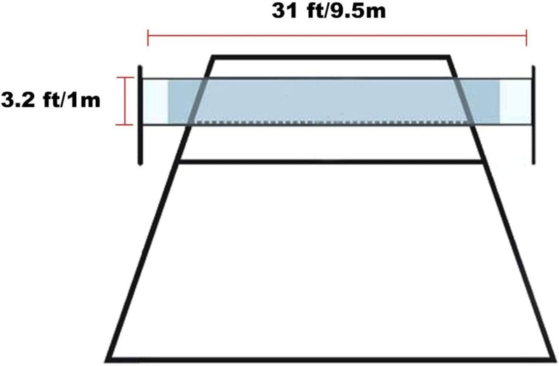 Chargez l'image dans la visionneuse de la galerie, Volleybalnet 9,5 x 1 m voor binnen en buiten - happygetfit.com
