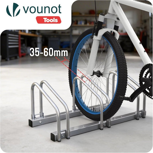 VOUNOT 3 Bike Stand Floor or Wall mounted bike rack for garage Bicycle Parking rack Cycle Storage Locking Stand - happygetfit.com