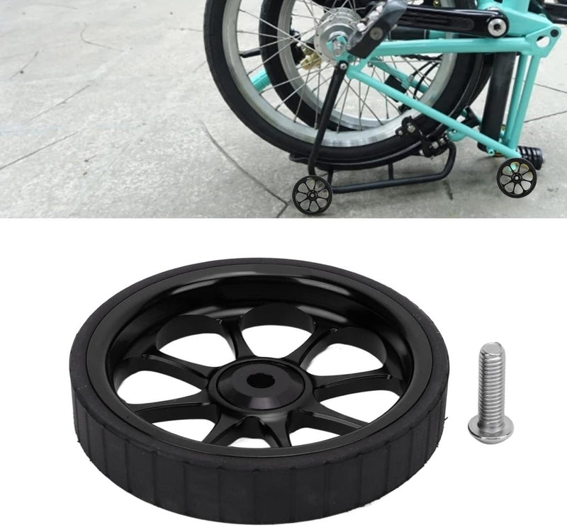 Załaduj obraz do przeglądarki galerii, Vouwfiets transportwiel 82 mm van aluminium met ingebouwd lager voor 3sixty fietsen – easywheel – fietsonderdelen - happygetfit.com

