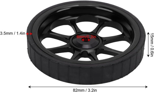 Vouwfiets transportwiel 82 mm van aluminium met ingebouwd lager voor 3sixty fietsen – easywheel – fietsonderdelen - happygetfit.com