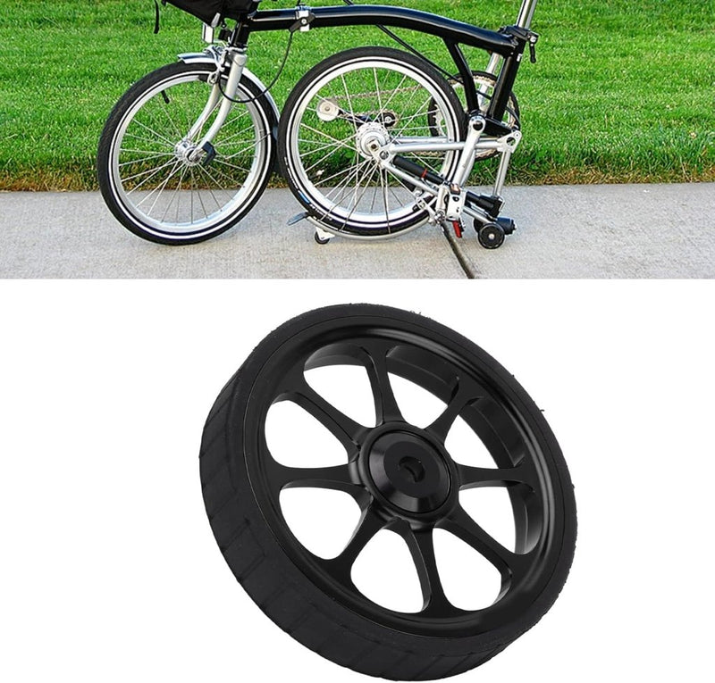 Załaduj obraz do przeglądarki galerii, Vouwfiets transportwiel 82 mm van aluminium met ingebouwd lager voor 3sixty fietsen – easywheel – fietsonderdelen - happygetfit.com
