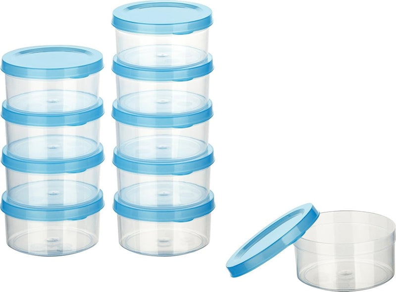 Load image into Gallery viewer, Vriesdozen set van 10 stuks 0,5 liter lichtblauw - happygetfit.com

