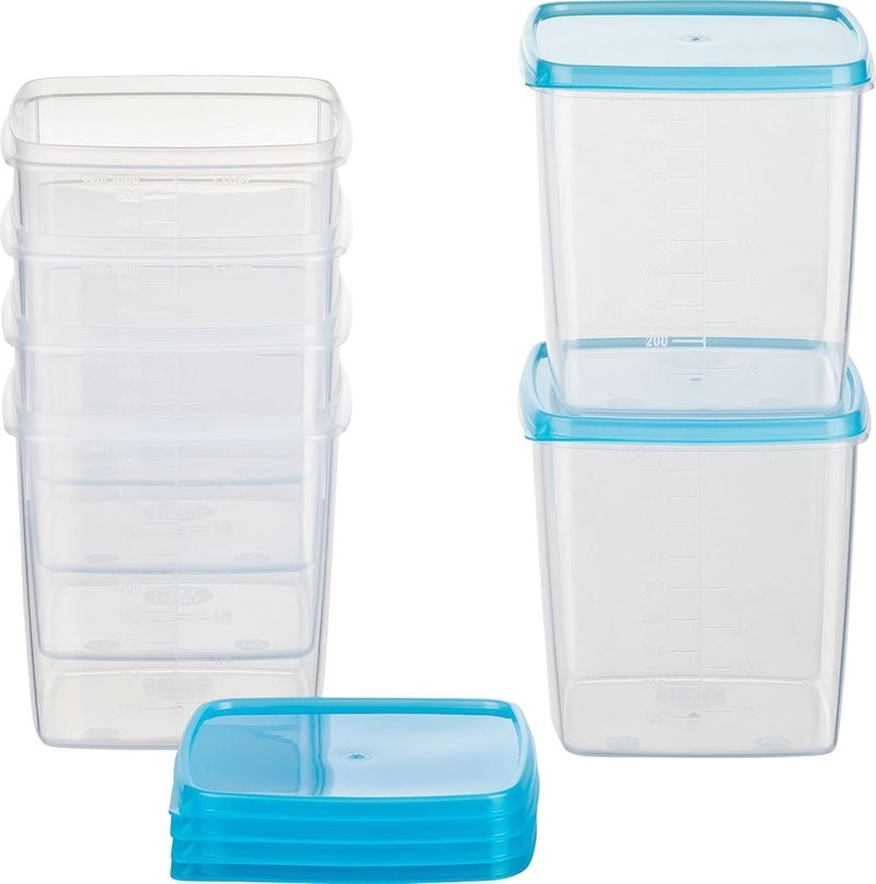 Load image into Gallery viewer, Vriesdozen set van 10 stuks 0,5 liter lichtblauw - happygetfit.com
