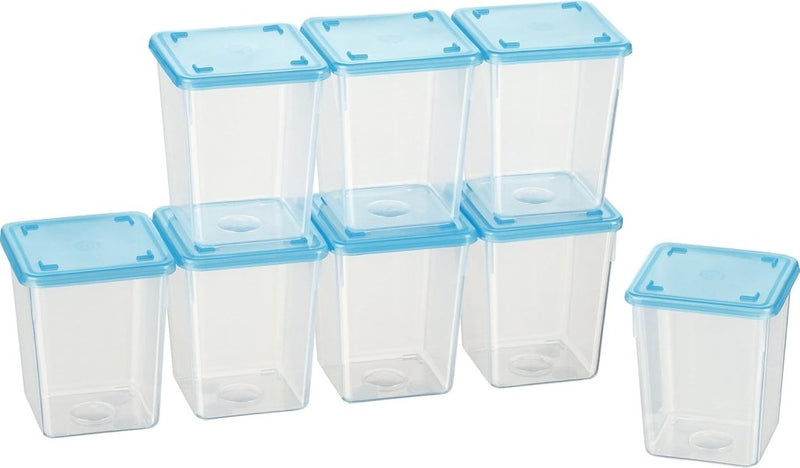 Load image into Gallery viewer, Vriesdozen set van 10 stuks 0,5 liter lichtblauw - happygetfit.com
