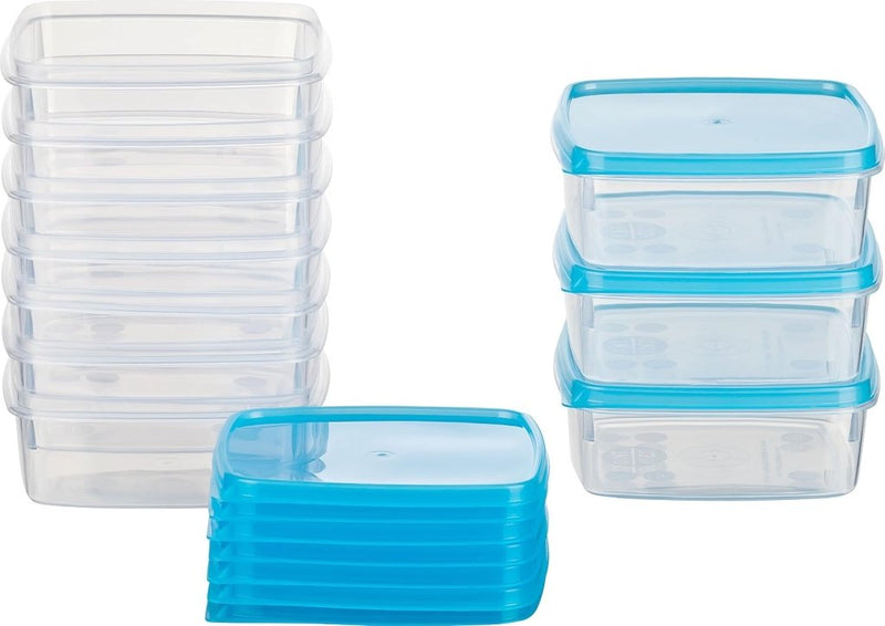 Load image into Gallery viewer, Vriesdozen set van 10 stuks 0,5 liter lichtblauw - happygetfit.com
