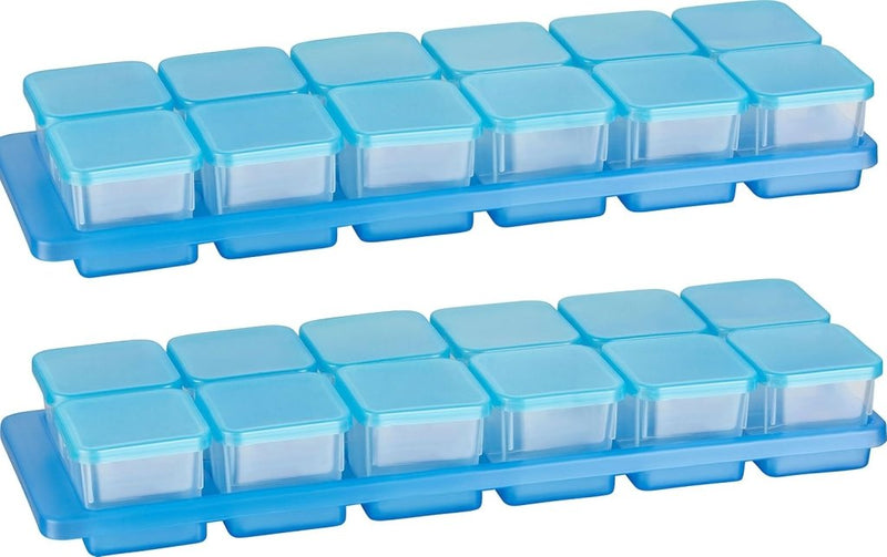 Load image into Gallery viewer, Vriesdozen set van 10 stuks 0,5 liter lichtblauw - happygetfit.com
