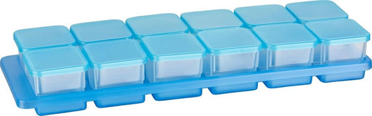 Vriesdozen set van 10 stuks 0,5 liter lichtblauw - happygetfit.com