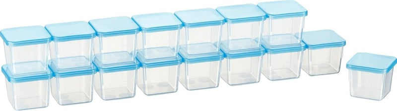 Load image into Gallery viewer, Vriesdozen set van 10 stuks 0,5 liter lichtblauw - happygetfit.com
