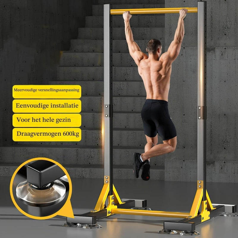 Laad afbeelding in Galerijviewer, Vrijstaand pull-up station verstelbaar 150-210 cm tot 200 kg – optrekstang – krachtstation - happygetfit.com
