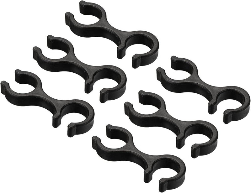 Carica l’immagine nel visualizzatore della galleria, Wandelstok clips 6 stuks voor 16-16,5 mm stokken zwart – trekkingstok houders – wandel accessoires - happygetfit.com
