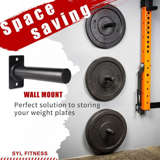 Wandgemonteerde halterschijfhouders set van 2 - happygetfit.com