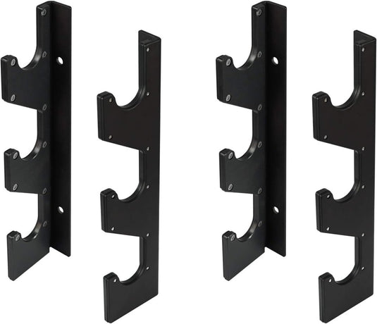 Wandgemonteerde halterstanghouder horizontaal set van 2 - happygetfit.com