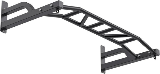 Wandgemonteerde optrekstang 122 cm met meerdere gripposities en ankerpunten – pull-up bar – krachttraining - happygetfit.com