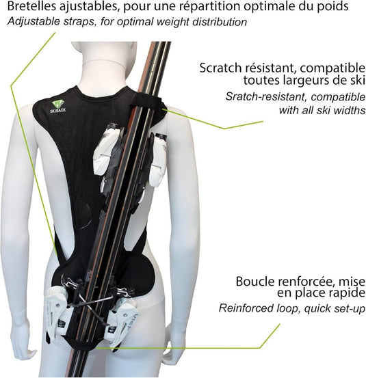 Wantalis Skiback, de revolutionaire skihouder om beide handen vrij te houden - happygetfit.com