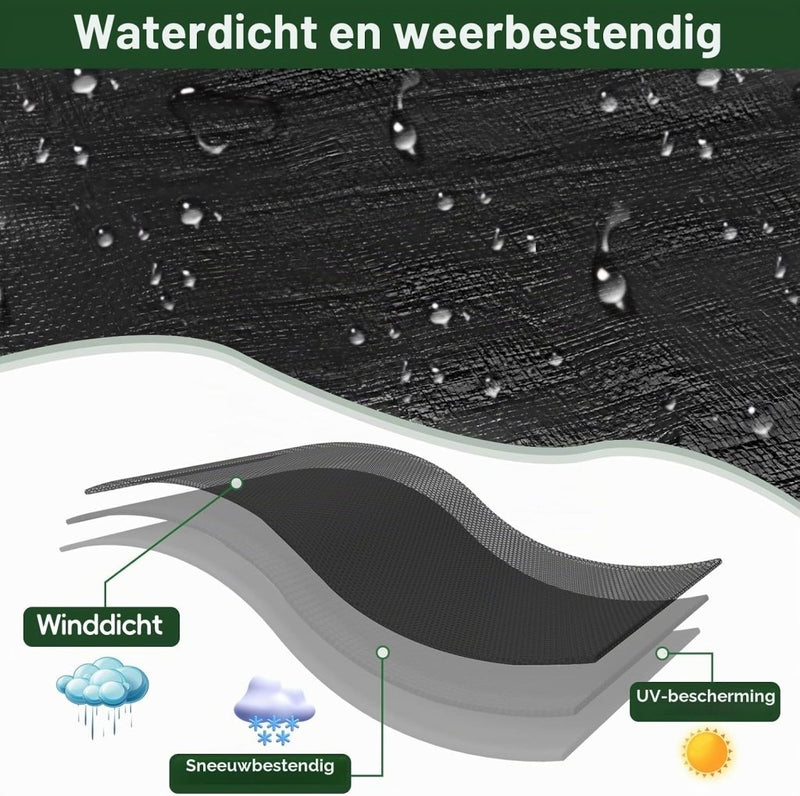 Carica immagine in Galleria Viewer, Waterdicht afdekzeil 2 x 6 meter 120 g/m² met ogen – PE dekzeil – beschermzeil - happygetfit.com
