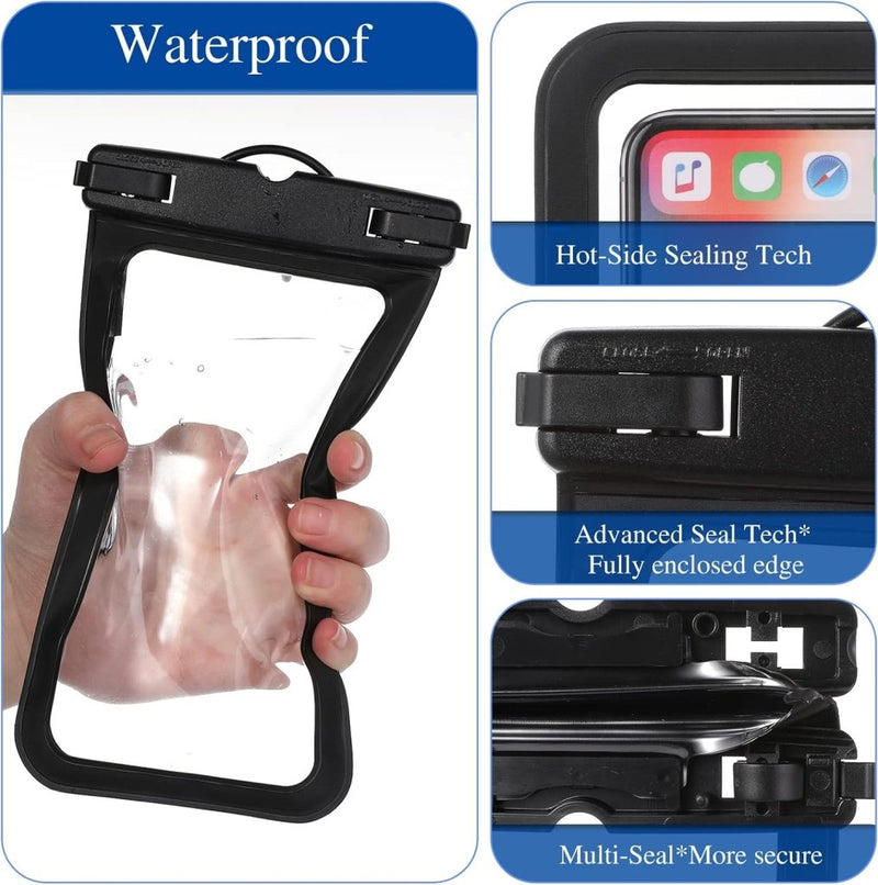 Laad afbeelding in Galerijviewer, Waterdicht telefoonzakje, IPX8 waterdicht telefoonhoesje universeel drijvend onderwater droge zak mobiele telefoonhoes houder voor alle telefoonmodellen vakantie zwemmen essentieel 7,0 inch (1 - happygetfit.com
