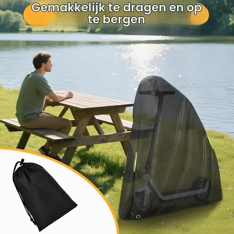 Charger l’image dans la visionneuse de galerie, Waterdichte beschermhoes voor elektrische step van 210D Oxford met reflecterende strepen – scooterhoes – stepbescherming - happygetfit.com
