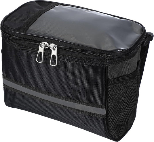 Waterdichte fietsstuurtas 21,5x13x15 cm - Fietstas frame & stuur met reflectie - Fietsmand & schoudertas mountainbike - happygetfit.com