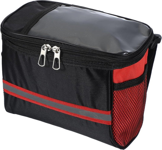 Waterdichte fietsstuurtas 21,5x13x15 cm - Fietstas frame & stuur met reflectie - Fietsmand & schoudertas mountainbike - happygetfit.com