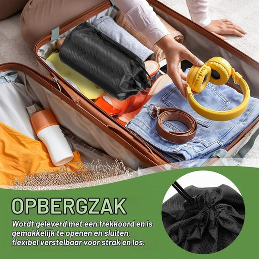 Waterdichte opbergzak 11 x 20 cm met trekkoord oranje – stuff sack – camping accessoires - happygetfit.com