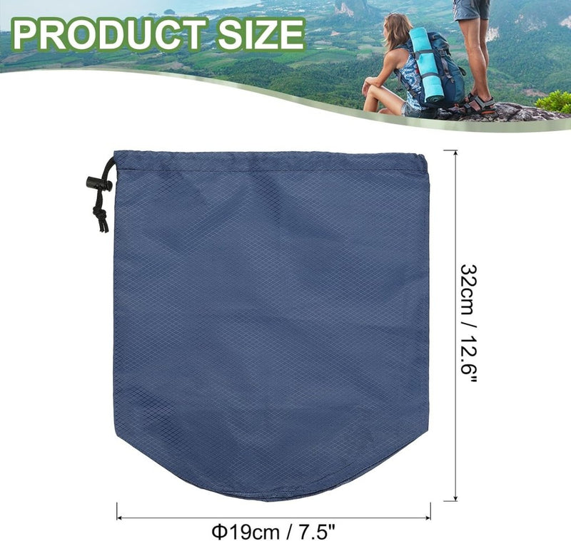 Laad afbeelding in Galerijviewer, Waterdichte opbergzak 11 x 20 cm met trekkoord oranje – stuff sack – camping accessoires - happygetfit.com

