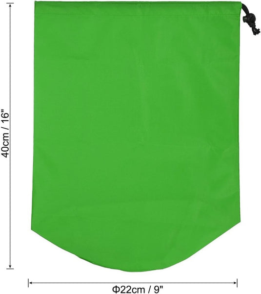 Waterdichte opbergzak 16 x 32 cm met trekkoord zwart – stuff sack – camping accessoires - happygetfit.com