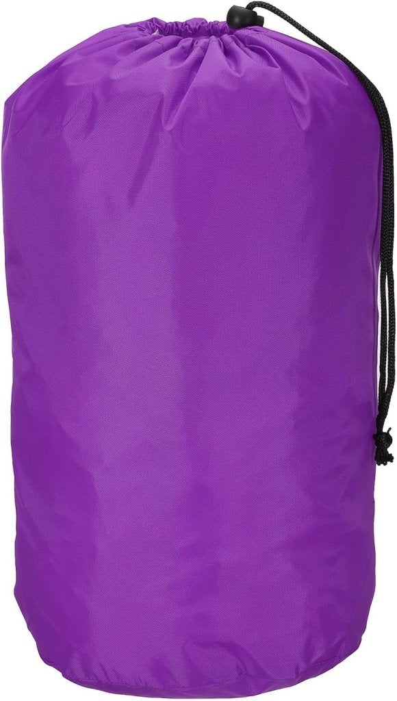 Laad afbeelding in Galerijviewer, Waterdichte opbergzak 16 x 32 cm met trekkoord zwart – stuff sack – camping accessoires - happygetfit.com
