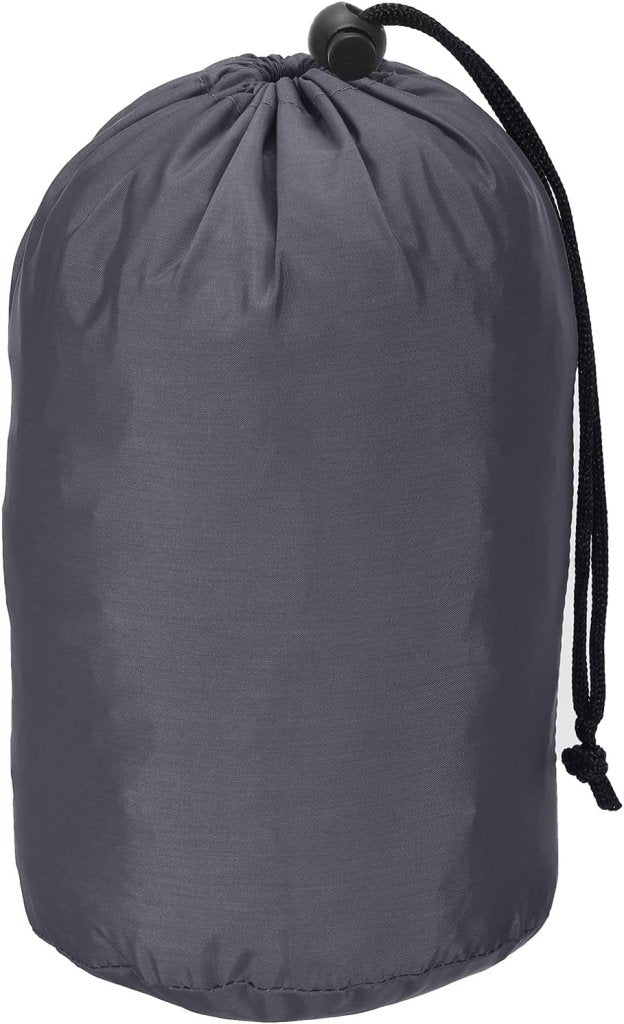 Laad afbeelding in Galerijviewer, Waterdichte opbergzak 16 x 32 cm met trekkoord zwart – stuff sack – camping accessoires - happygetfit.com
