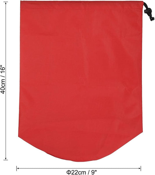 Waterdichte opbergzak 16 x 32 cm met trekkoord zwart – stuff sack – camping accessoires - happygetfit.com