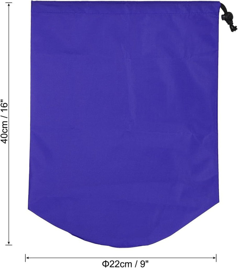 Laad afbeelding in Galerijviewer, Waterdichte opbergzak 16 x 32 cm met trekkoord zwart – stuff sack – camping accessoires - happygetfit.com

