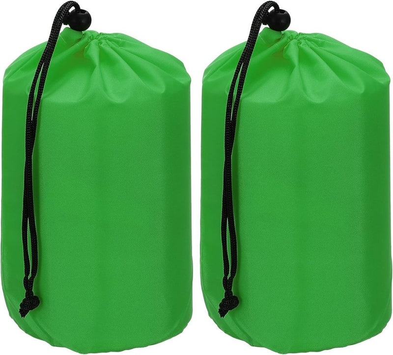 Carica l’immagine nel visualizzatore della galleria, Waterdichte opbergzakken 2 stuks 13 x 25 cm met trekkoord donkergrijs – stuff sacks – camping accessoires - happygetfit.com
