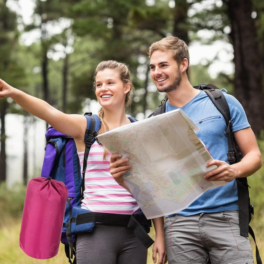 Waterdichte opbergzakken 2 stuks 13 x 25 cm met trekkoord donkergrijs – stuff sacks – camping accessoires - happygetfit.com