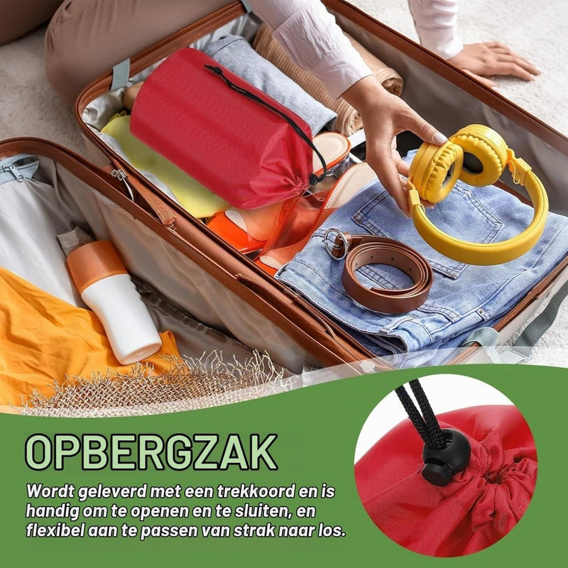 Carica l’immagine nel visualizzatore della galleria, Waterdichte opbergzakken 2 stuks 13 x 25 cm met trekkoord donkergrijs – stuff sacks – camping accessoires - happygetfit.com
