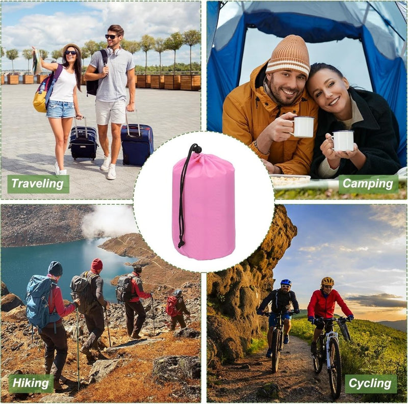 Carica l’immagine nel visualizzatore della galleria, Waterdichte opbergzakken 2 stuks 13 x 25 cm met trekkoord donkergrijs – stuff sacks – camping accessoires - happygetfit.com
