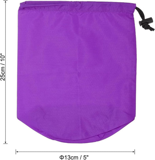 Waterdichte spullen zak met trekkoord 13x25 cm - Lichtgewicht stuff sack - Opbergzak kamperen & reizen - happygetfit.com