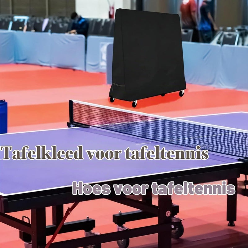 Load image in Gallery Viewer, Waterdichte tafeltennis beschermhoes 185 x 165 x 70 cm van 210D Oxford polyester – pingponghoes – tafelafdekking - happygetfit.com
