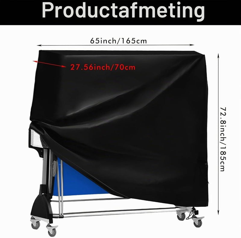 Bild im Galerie-Viewer laden, Waterdichte tafeltennishoes 185 x 70 x 165 cm van 210D Oxford met UV-bescherming – pingpongbescherming – tafeltennisafdekking - happygetfit.com

