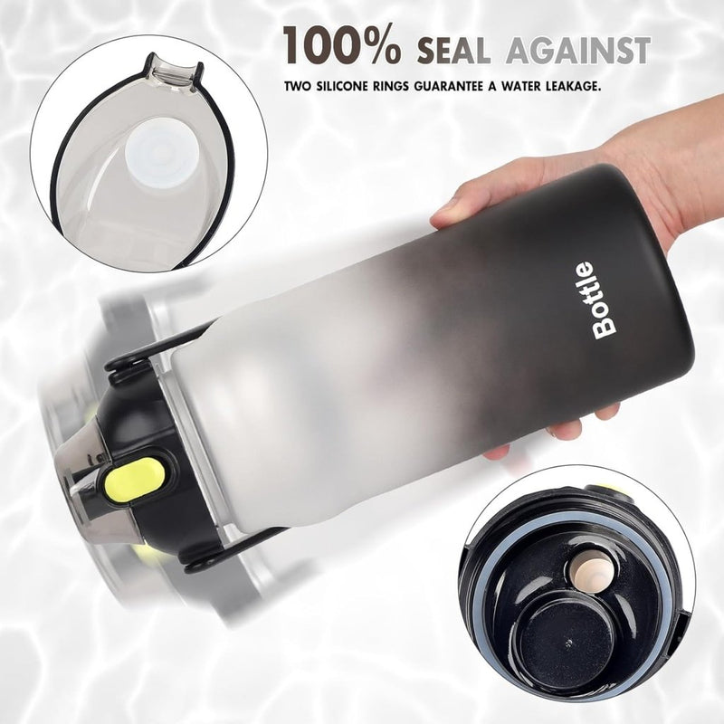 Chargez l'image dans la visionneuse de la galerie, Waterfles 2 liter met rietje en lekvrije dop van BPA-vrij kunststof – sportdrinkfles – fitnessaccessoires - happygetfit.com
