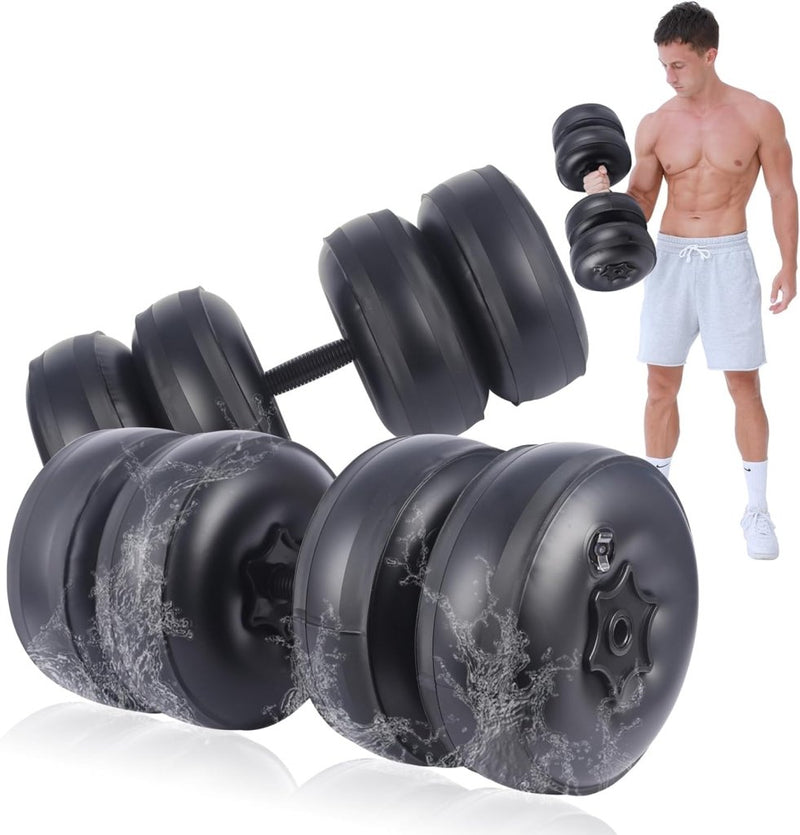 Load image into Gallery viewer, Waterhalterset, 10 ~ 25 kg, met water te vullen, reishalters, verstelbaar gewicht, draagbaar, voor mannen en vrouwen, krachttraining, fitnesstraining - happygetfit.com
