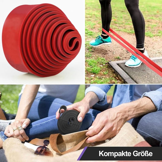 Weerstandsbanden set van 4 voor fitness en krachttraining - happygetfit.com
