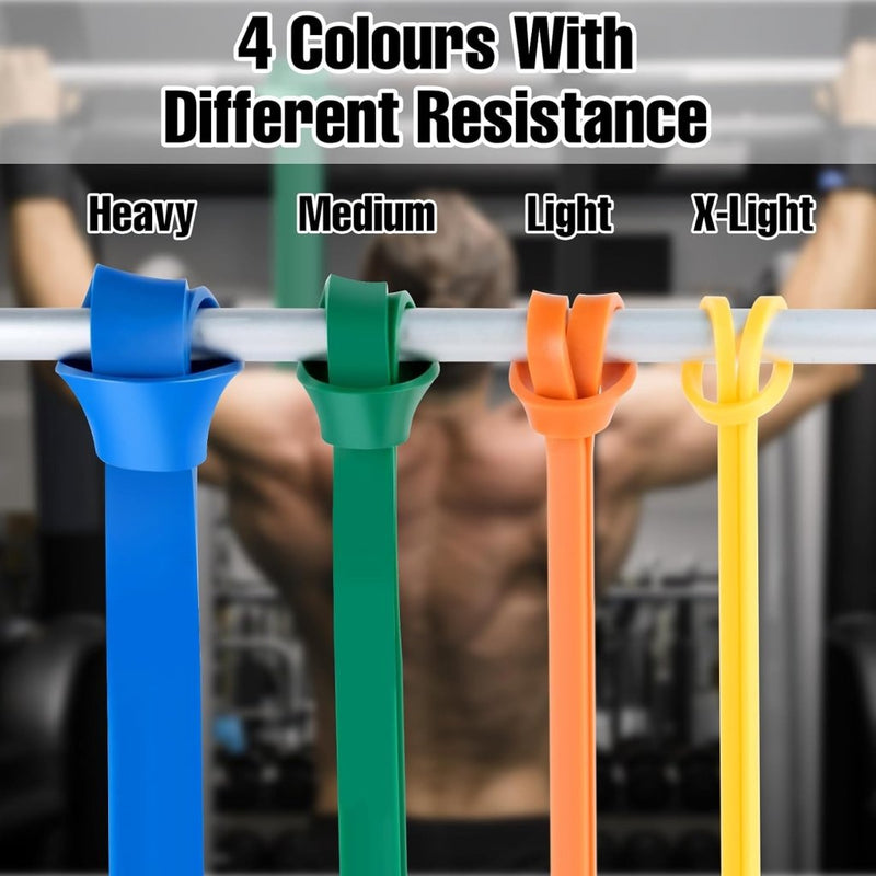 Laad afbeelding in Galerijviewer, Weerstandsbanden set van 4 voor fitness en pull-ups - happygetfit.com
