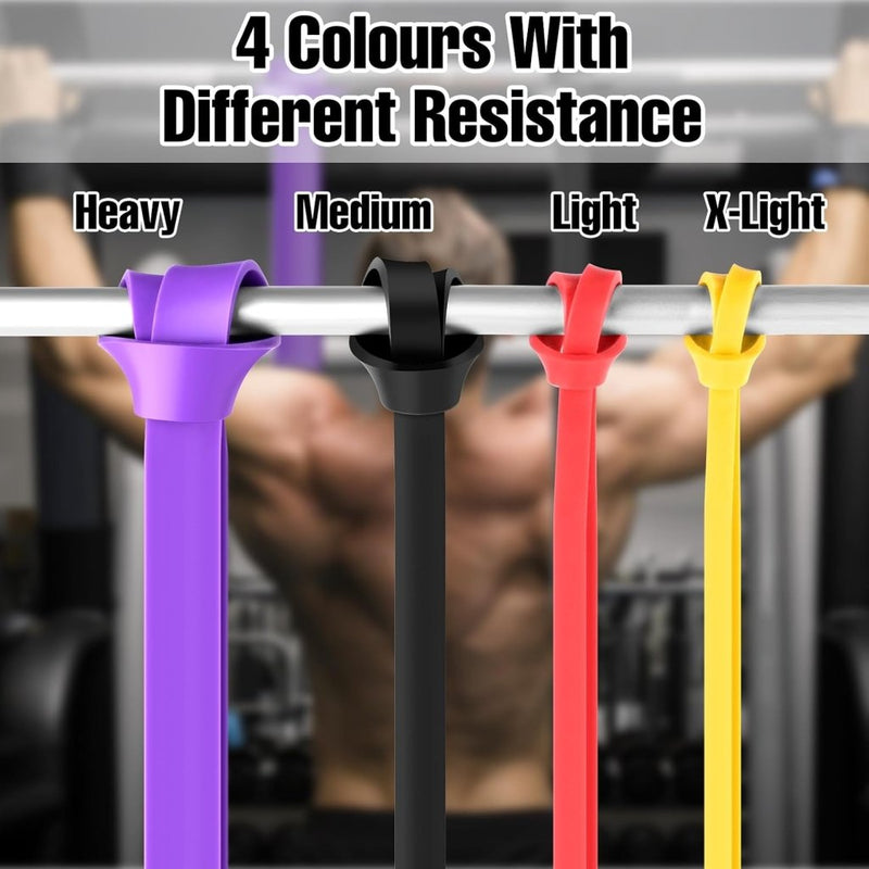 Laad afbeelding in Galerijviewer, Weerstandsbanden set van 4 voor fitness en pull-ups - happygetfit.com
