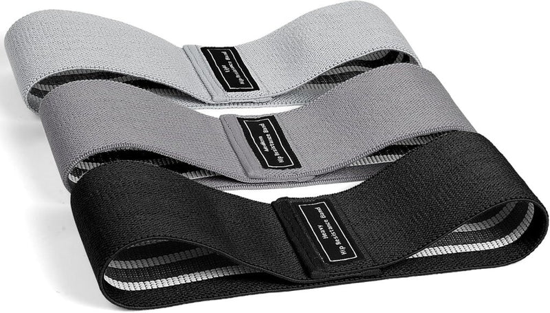 Załaduj obraz w przeglądarce galerii, Weerstandsbanden van stof 3 stuks met lichte middelzware en zware weerstand voor benen en billen – fitnesselastieken – booty bands - happygetfit.com
