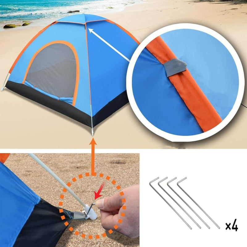 Load image into Gallery viewer, Werptent voor 2 personen, waterdicht, pop-up tent, automatisch, winddicht, campingtent, ultralicht, voor strand, outdoor, reizen, wandelen, vissen - happygetfit.com
