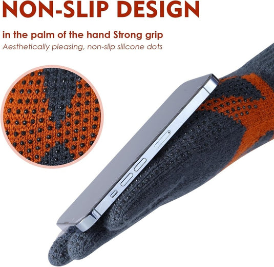 Winterhandschoenen, touchscreen-handschoenen, fleece, stretch, gebreide handschoenen, sport, warme loophandschoenen, indoor-outdoorsport, voor dames en heren - happygetfit.com