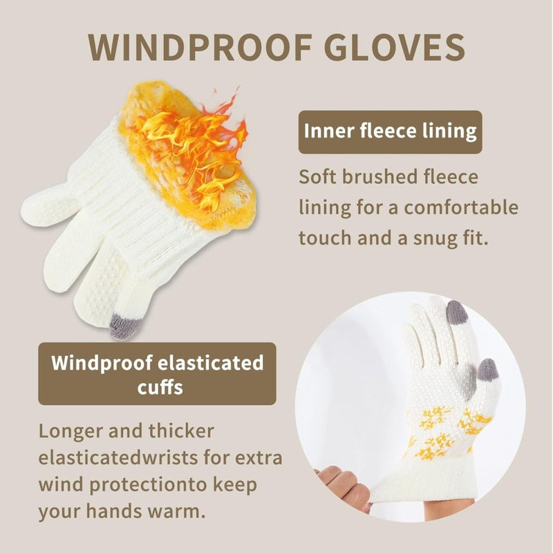 Laad afbeelding in Galerijviewer, Winterhandschoenen, touchscreen-handschoenen, fleece, stretch, gebreide handschoenen, sport, warme loophandschoenen, indoor-outdoorsport, voor dames en heren - happygetfit.com
