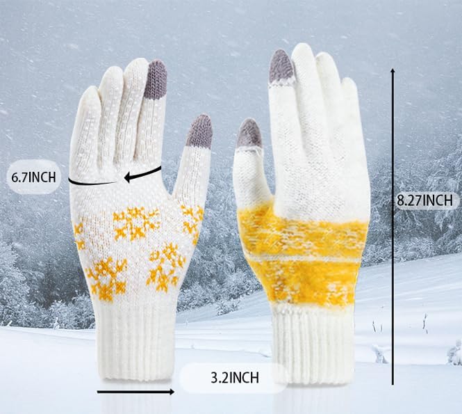 Laad afbeelding in Galerijviewer, Winterhandschoenen, touchscreen-handschoenen, fleece, stretch, gebreide handschoenen, sport, warme loophandschoenen, indoor-outdoorsport, voor dames en heren - happygetfit.com
