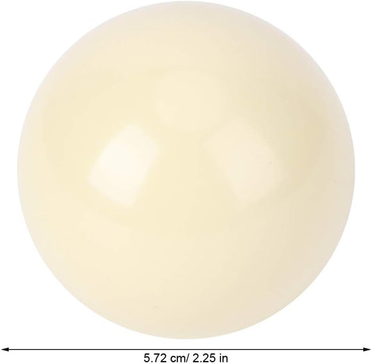 Witte biljartballen set van 2 57,2 mm - happygetfit.com